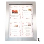 Porte-menu-éclairage led 4xA4