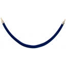 Corde bleu embout couleur Or 
