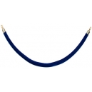 Corde bleu embout couleur Or 