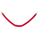Corde rouge embout couleur Or 