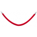 Corde rouge embout couleur chrome