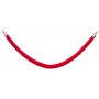 Corde rouge embouts couleur chrome
