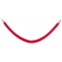 Corde rouge embout couleur chrome