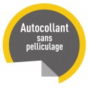 Autocollant vinyle sans pelliculage