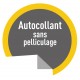 Autocollant vinyle sans pelliculage