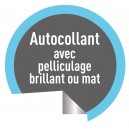 Autocollant vinyle avec pelliculage