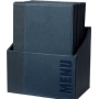 Box avec 20 Protèges-menus A4 - Bleu 