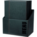 Box + 20 Protèges-menus A4 - Noir