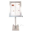 Porte-menu-éclairage led 4xA4