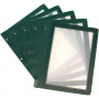 Lot de 5 inserts A4 - Bordure verte