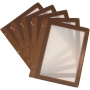 Lot de 5 inserts A4 - Marron