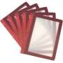 Lot de 5 inserts A4 - Bordeaux