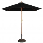 Parasol rond pour terrasse - Ø 250cm - Noir