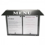 Porte menu extérieur  LED - 2 x A4  