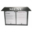 Porte menu ext&eacute;rieur  LED - 2 x A4  
