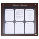 Porte-menus 6 pages mural 