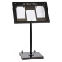 Porte-menus  LED - 3 x A4  - pied incliné