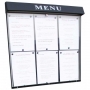 Porte menu lumineux 6 pages A4